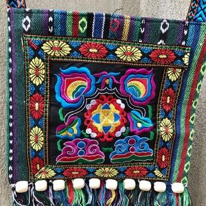 Retro Embroidery BoHo messenger bag XO